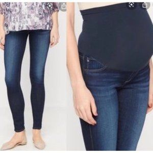 NEW AG Adriano Goldschmied Materntiy Full Belly Panel Skinny Jeans Size 26R
